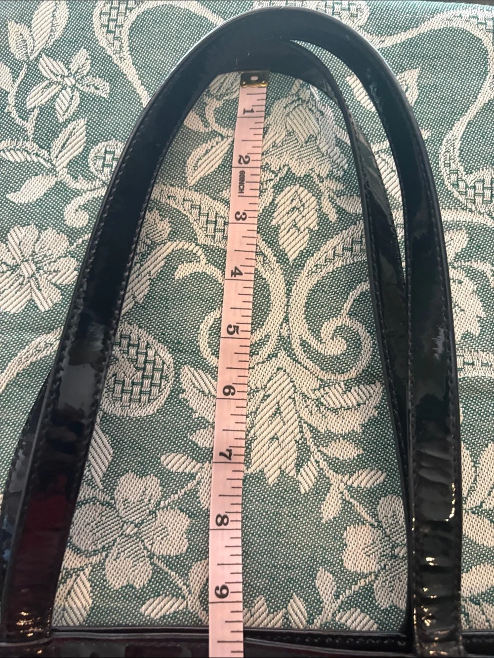 Tory Burch Black Patent Tote Bag